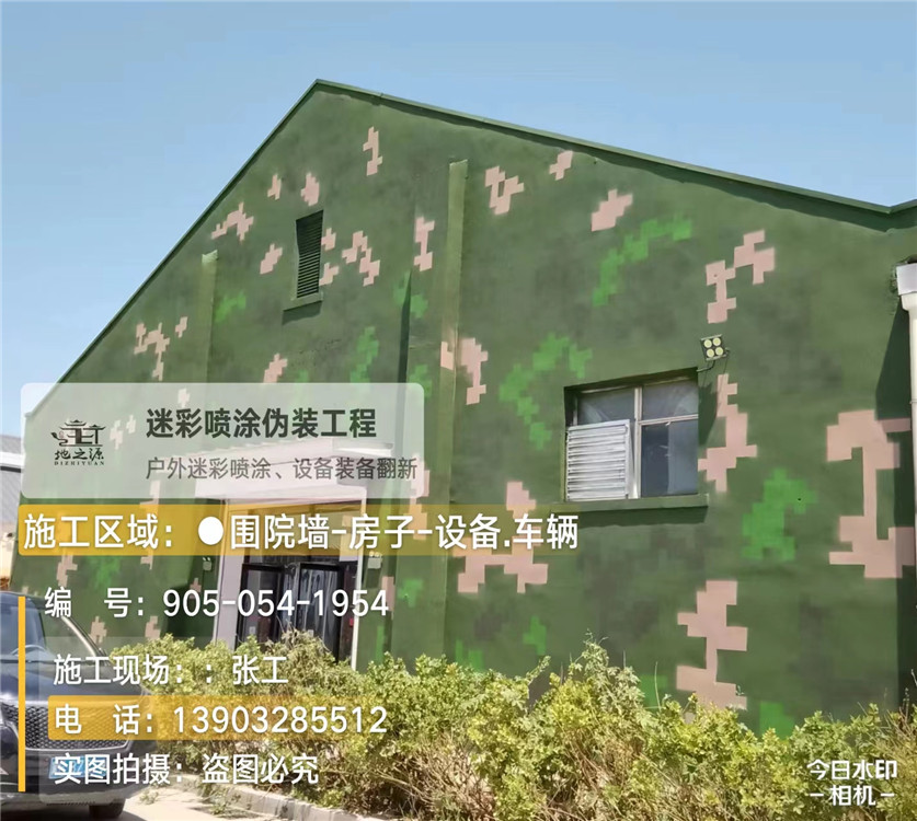 河东外墙数码迷彩漆施工报价清单(100㎡标准墙面测算)
